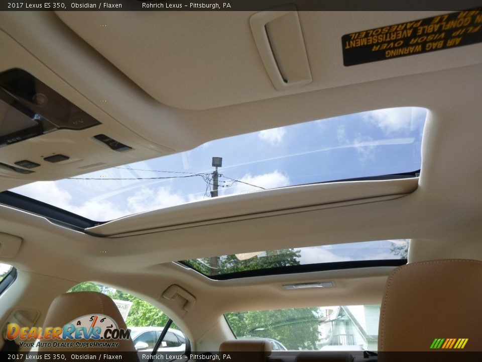 2017 Lexus ES 350 Obsidian / Flaxen Photo #11