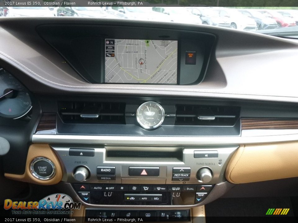 2017 Lexus ES 350 Obsidian / Flaxen Photo #12