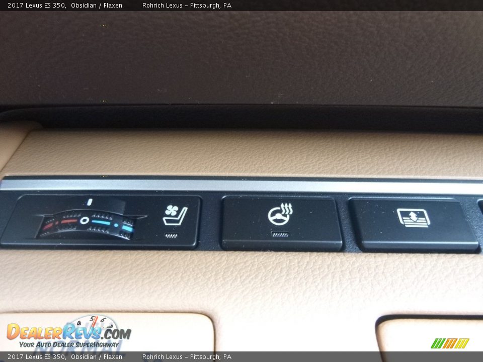 2017 Lexus ES 350 Obsidian / Flaxen Photo #14