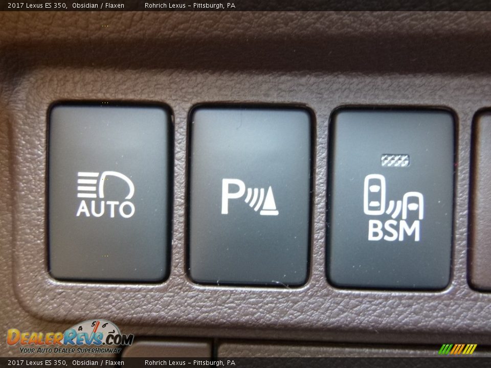 2017 Lexus ES 350 Obsidian / Flaxen Photo #15