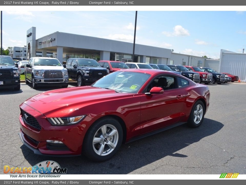2017 Ford Mustang V6 Coupe Ruby Red / Ebony Photo #3