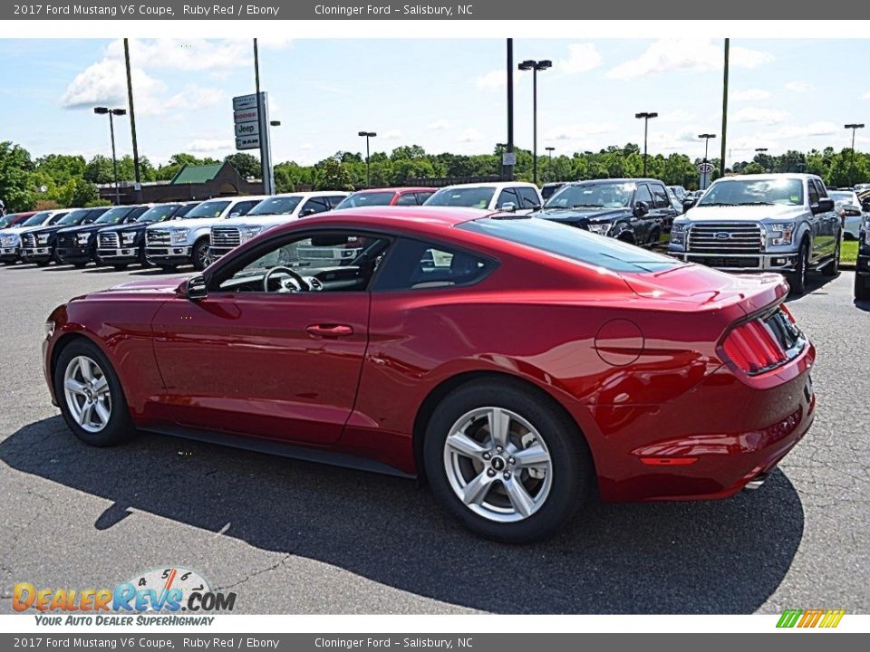 2017 Ford Mustang V6 Coupe Ruby Red / Ebony Photo #17