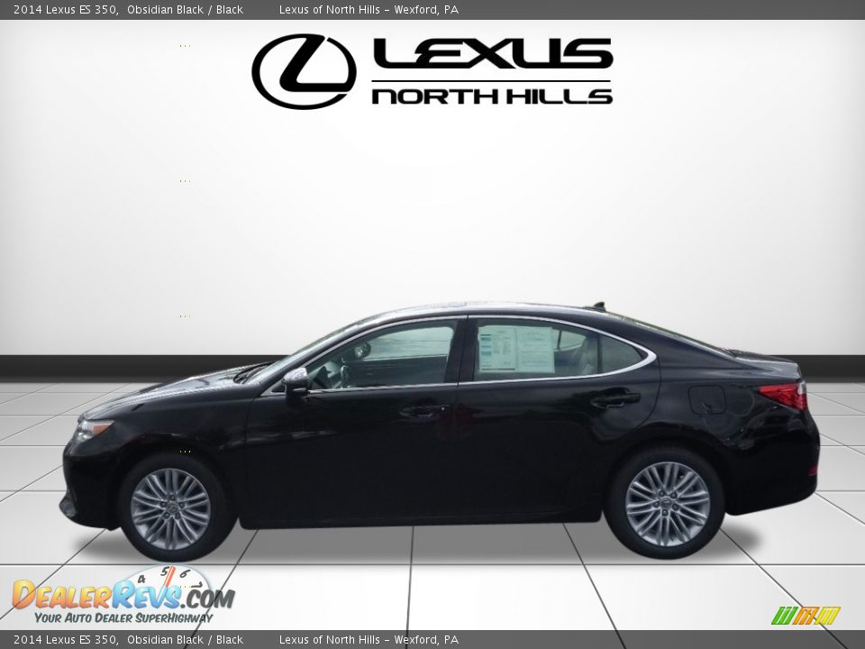 2014 Lexus ES 350 Obsidian Black / Black Photo #3