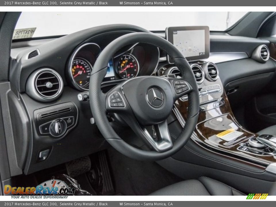 2017 Mercedes-Benz GLC 300 Selenite Grey Metallic / Black Photo #6