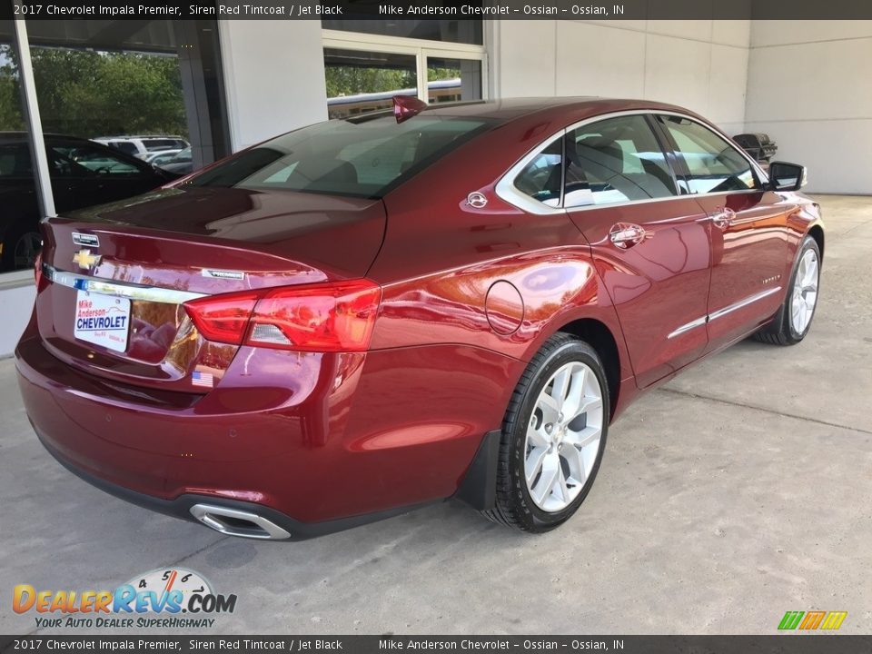 2017 Chevrolet Impala Premier Siren Red Tintcoat / Jet Black Photo #9