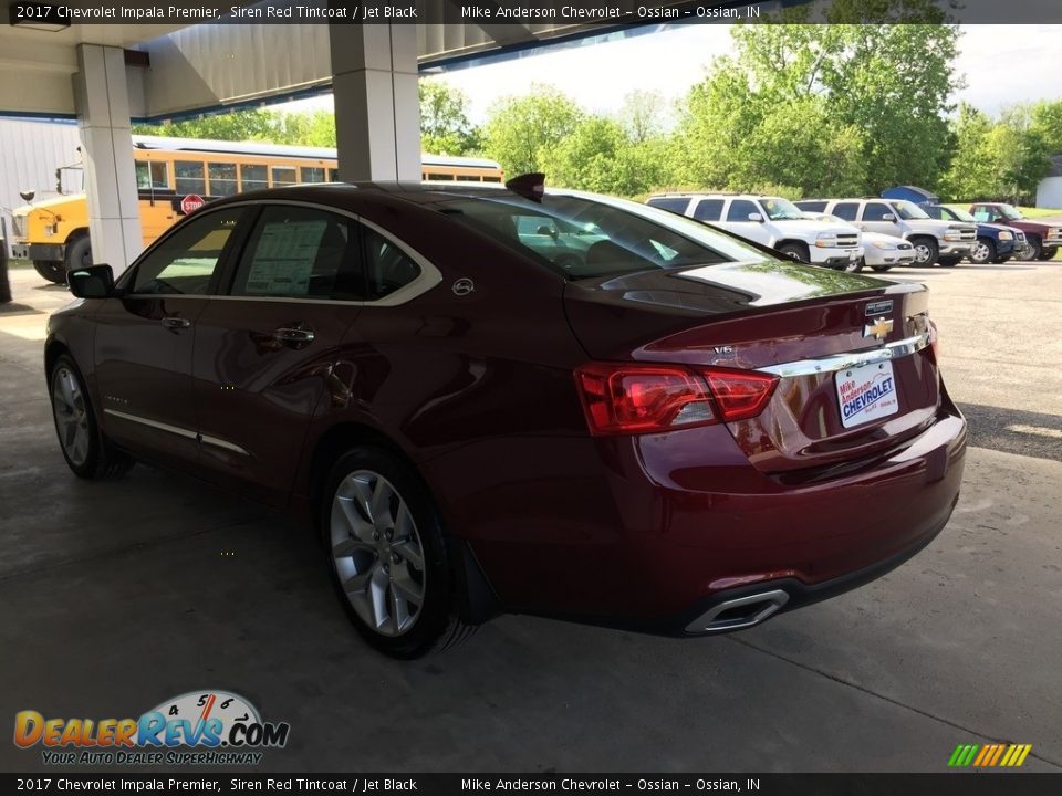 2017 Chevrolet Impala Premier Siren Red Tintcoat / Jet Black Photo #12