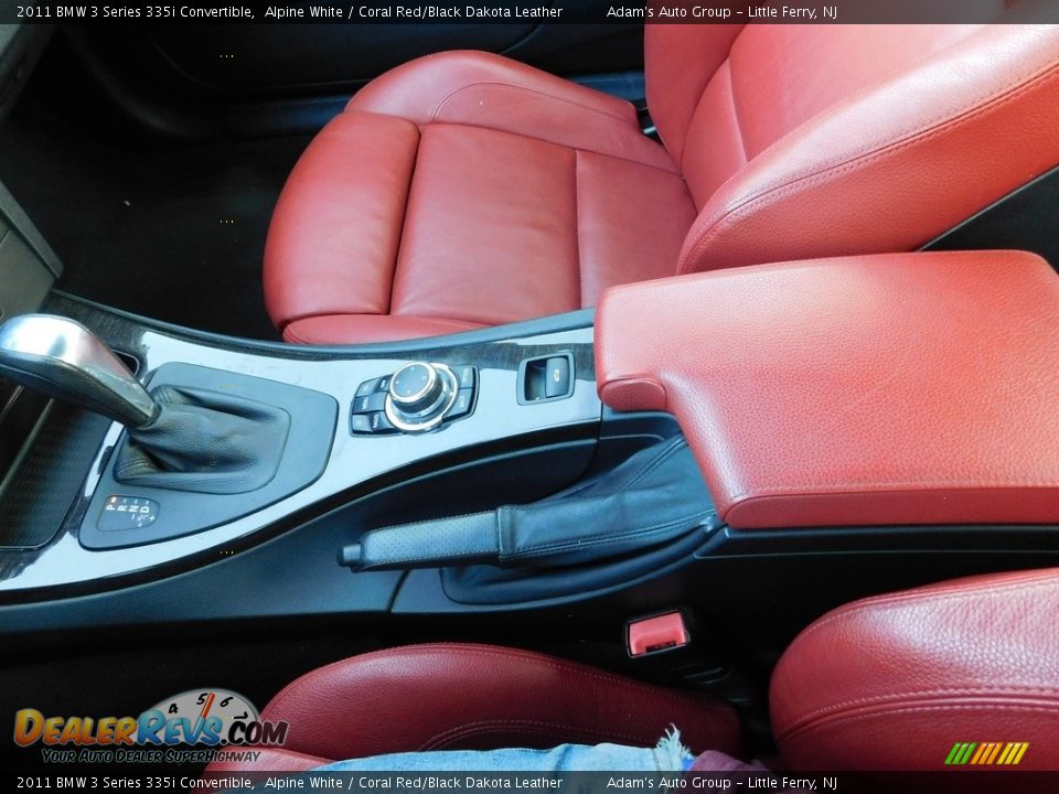 2011 BMW 3 Series 335i Convertible Alpine White / Coral Red/Black Dakota Leather Photo #23