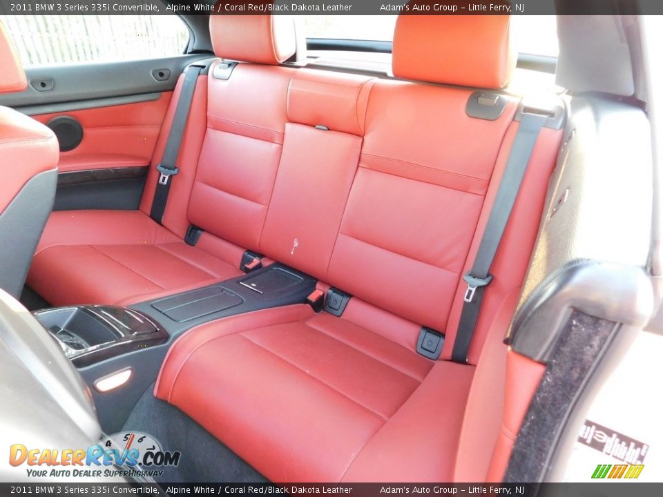2011 BMW 3 Series 335i Convertible Alpine White / Coral Red/Black Dakota Leather Photo #29