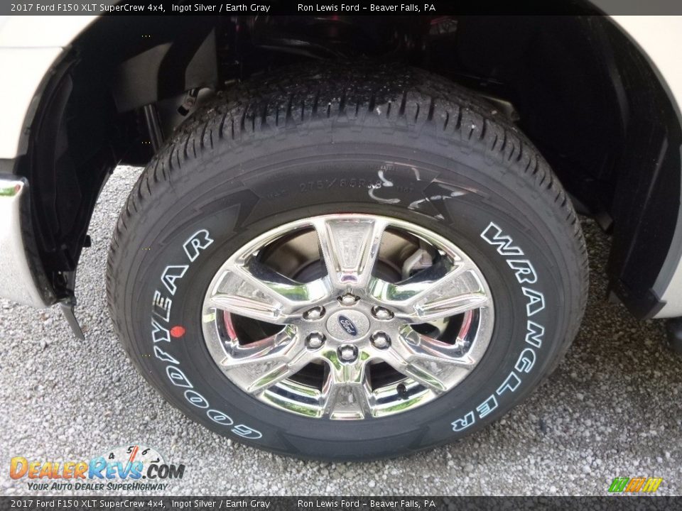 2017 Ford F150 XLT SuperCrew 4x4 Ingot Silver / Earth Gray Photo #9