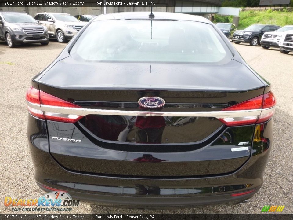 2017 Ford Fusion SE Shadow Black / Ebony Photo #3