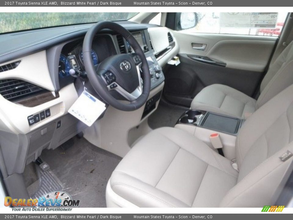2017 Toyota Sienna XLE AWD Blizzard White Pearl / Dark Bisque Photo #5