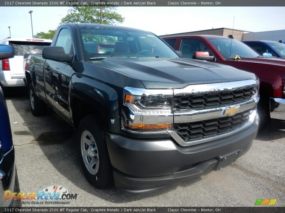 2017 Chevrolet Silverado 1500 WT Regular Cab Graphite Metallic / Dark Ash/Jet Black Photo #3
