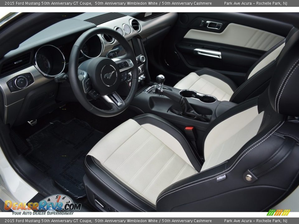 2015 Ford Mustang 50th Anniversary GT Coupe 50th Anniversary Wimbledon White / 50th Anniversary Cashmere Photo #11