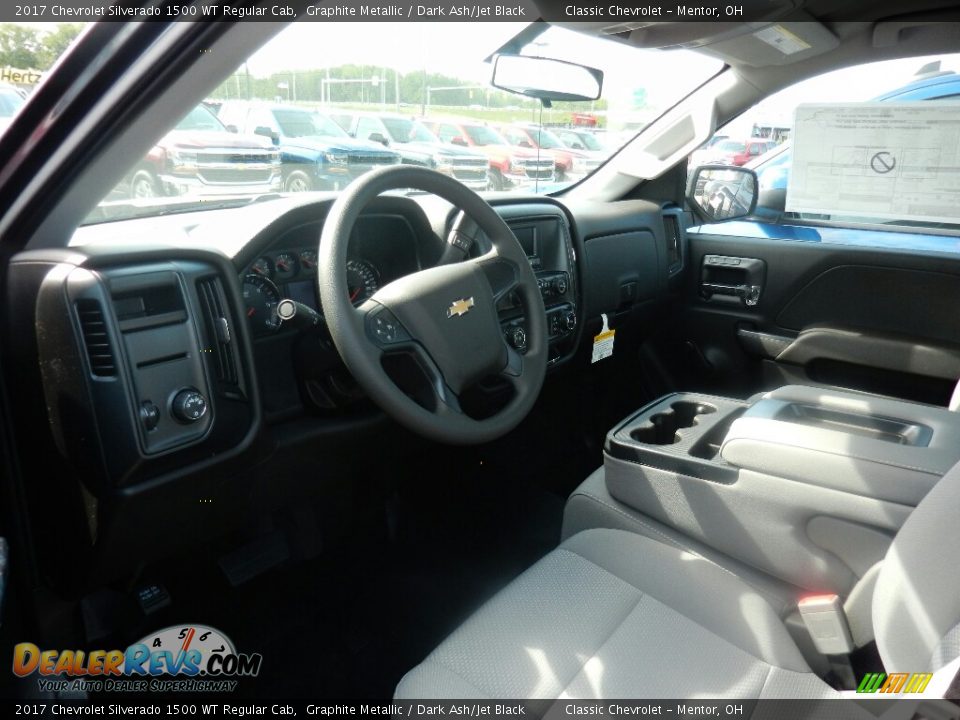 2017 Chevrolet Silverado 1500 WT Regular Cab Graphite Metallic / Dark Ash/Jet Black Photo #7