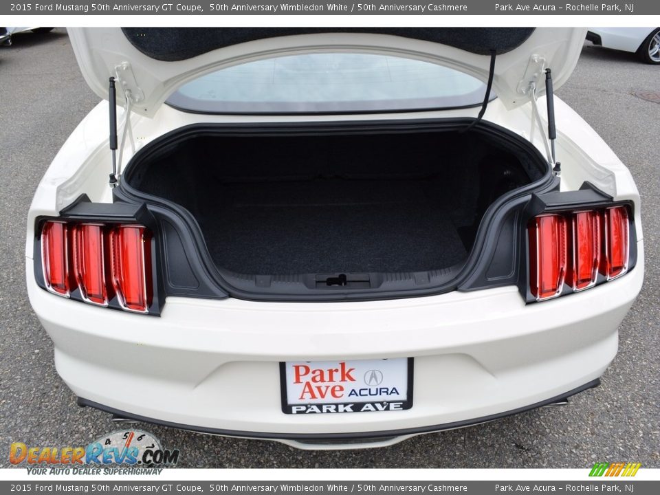 2015 Ford Mustang 50th Anniversary GT Coupe 50th Anniversary Wimbledon White / 50th Anniversary Cashmere Photo #22