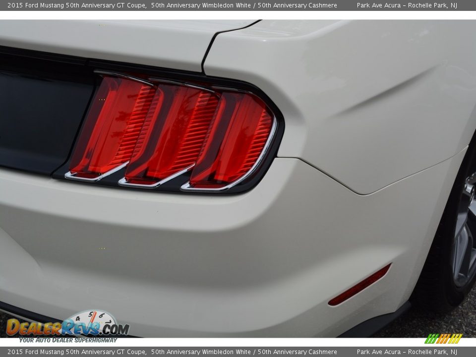 2015 Ford Mustang 50th Anniversary GT Coupe 50th Anniversary Wimbledon White / 50th Anniversary Cashmere Photo #24