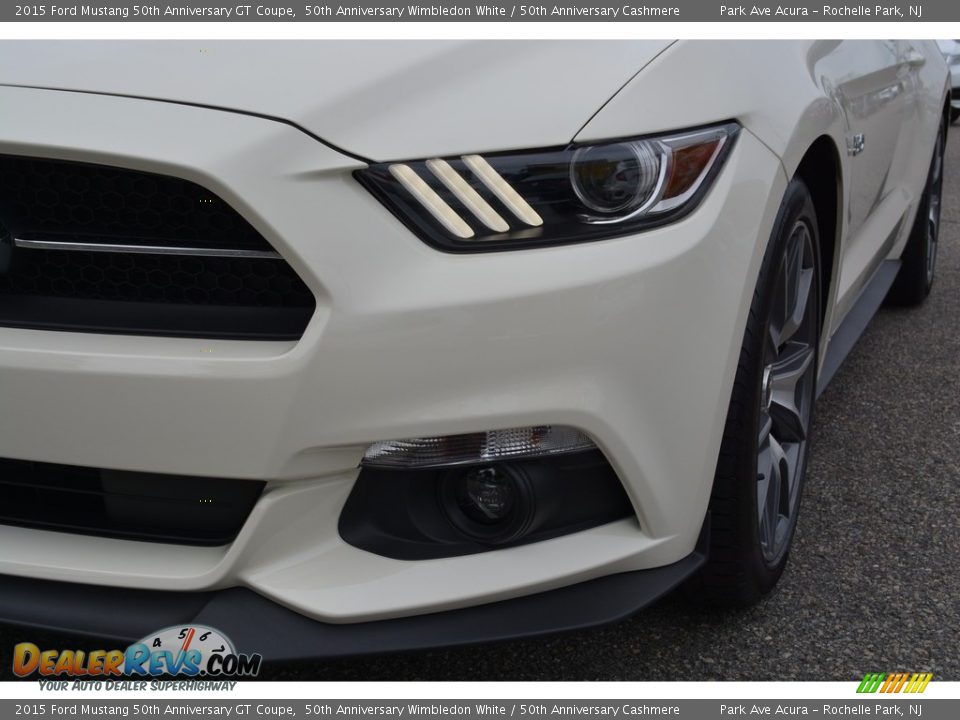 2015 Ford Mustang 50th Anniversary GT Coupe 50th Anniversary Wimbledon White / 50th Anniversary Cashmere Photo #32