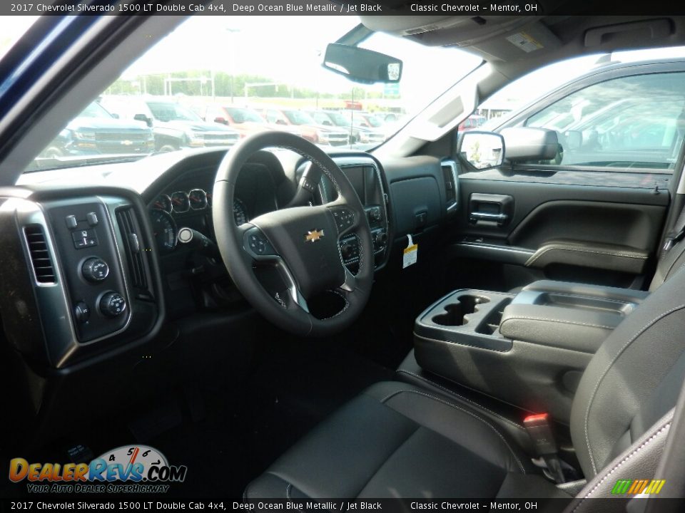 2017 Chevrolet Silverado 1500 LT Double Cab 4x4 Deep Ocean Blue Metallic / Jet Black Photo #7