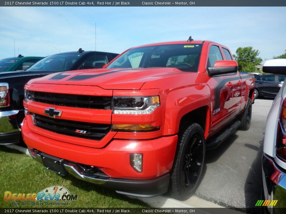 2017 Chevrolet Silverado 1500 LT Double Cab 4x4 Red Hot / Jet Black Photo #1