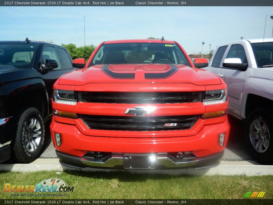 2017 Chevrolet Silverado 1500 LT Double Cab 4x4 Red Hot / Jet Black Photo #2