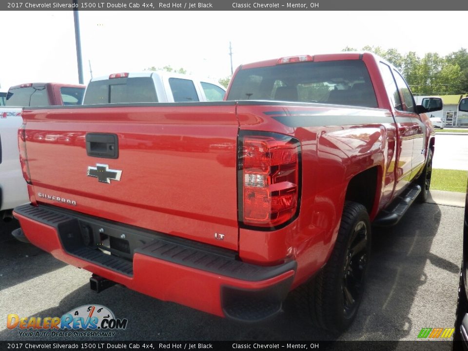 2017 Chevrolet Silverado 1500 LT Double Cab 4x4 Red Hot / Jet Black Photo #4