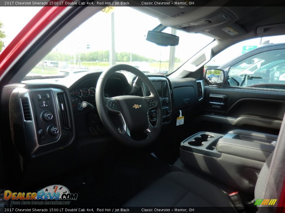 2017 Chevrolet Silverado 1500 LT Double Cab 4x4 Red Hot / Jet Black Photo #7