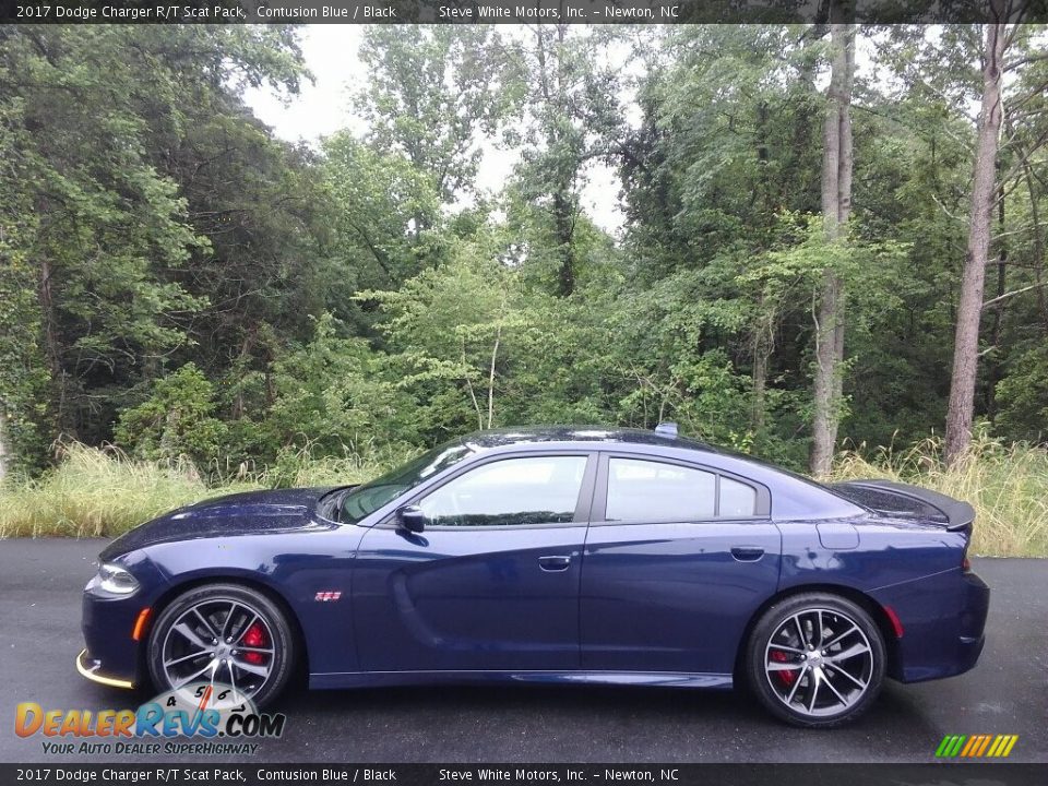2017 Dodge Charger R/T Scat Pack Contusion Blue / Black Photo #1