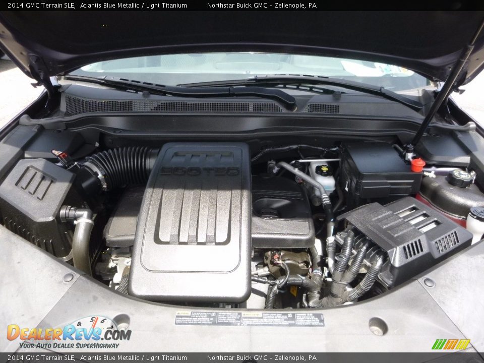 2014 GMC Terrain SLE Atlantis Blue Metallic / Light Titanium Photo #3