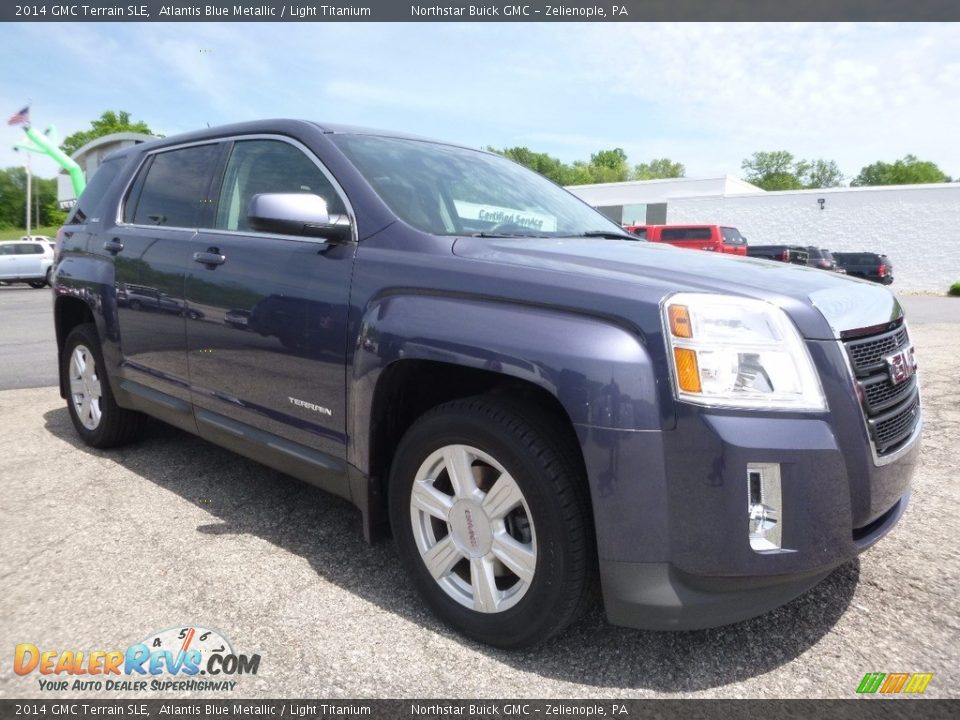 2014 GMC Terrain SLE Atlantis Blue Metallic / Light Titanium Photo #4