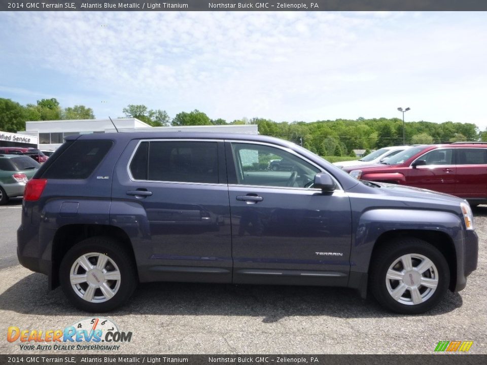 2014 GMC Terrain SLE Atlantis Blue Metallic / Light Titanium Photo #5