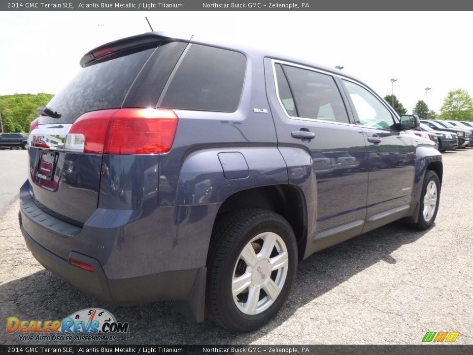 2014 GMC Terrain SLE Atlantis Blue Metallic / Light Titanium Photo #9