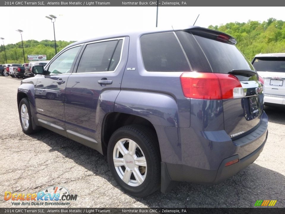 2014 GMC Terrain SLE Atlantis Blue Metallic / Light Titanium Photo #12