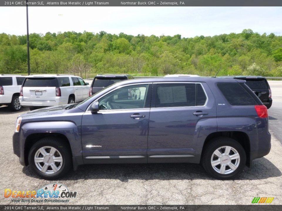 2014 GMC Terrain SLE Atlantis Blue Metallic / Light Titanium Photo #13