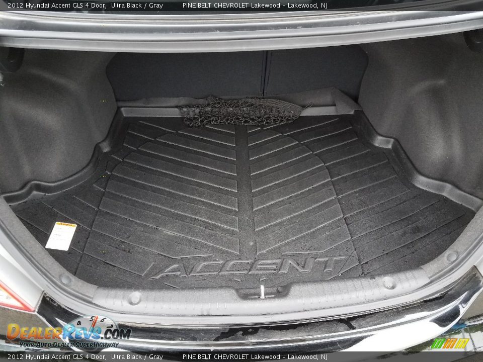 2012 Hyundai Accent GLS 4 Door Ultra Black / Gray Photo #22