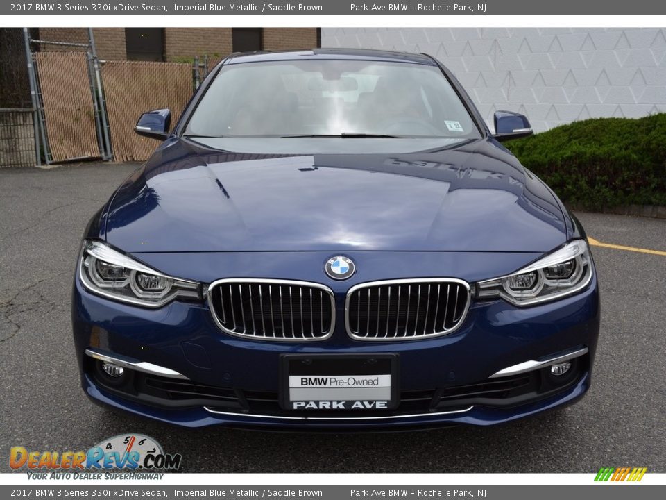 2017 BMW 3 Series 330i xDrive Sedan Imperial Blue Metallic / Saddle Brown Photo #7