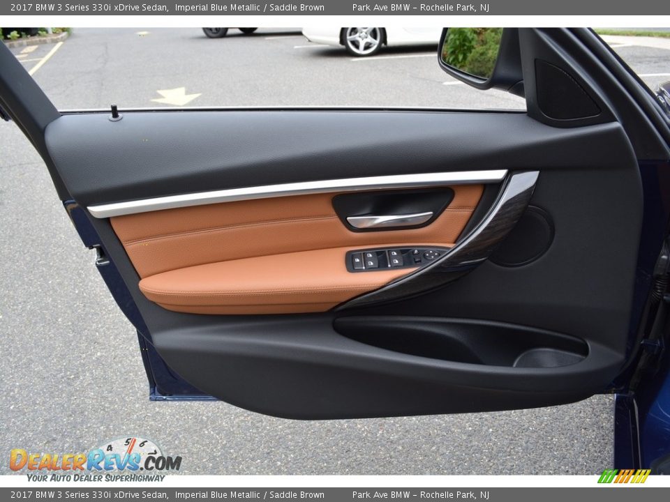 2017 BMW 3 Series 330i xDrive Sedan Imperial Blue Metallic / Saddle Brown Photo #8