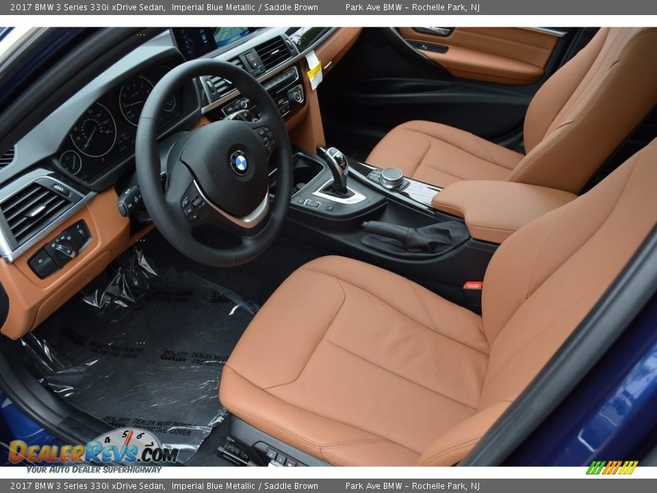 Saddle Brown Interior - 2017 BMW 3 Series 330i xDrive Sedan Photo #10