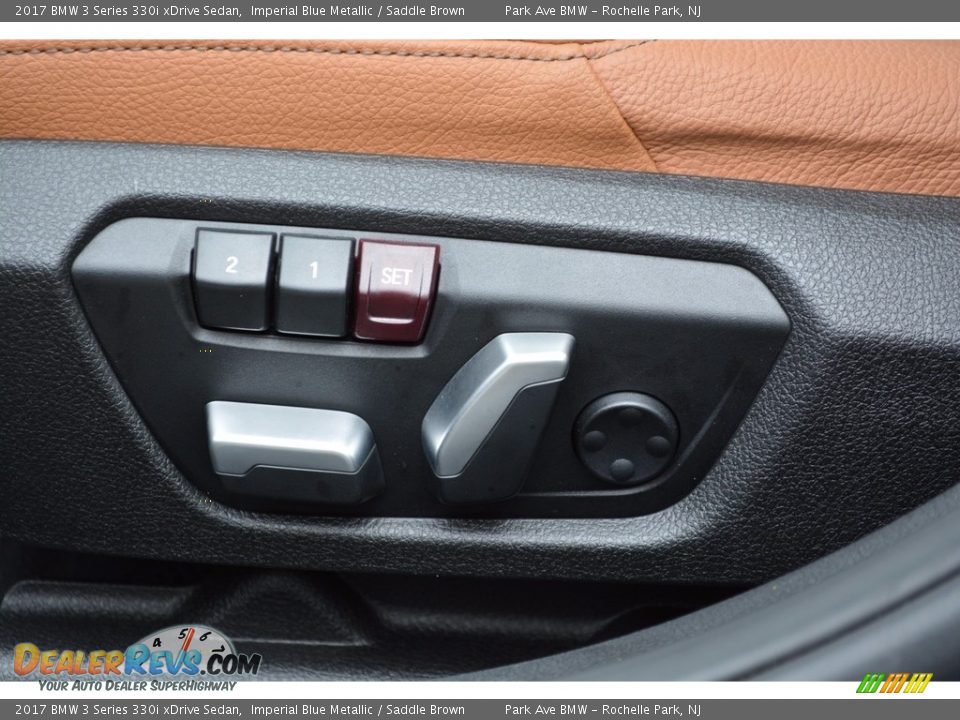 2017 BMW 3 Series 330i xDrive Sedan Imperial Blue Metallic / Saddle Brown Photo #12