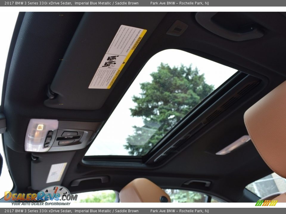 2017 BMW 3 Series 330i xDrive Sedan Imperial Blue Metallic / Saddle Brown Photo #14