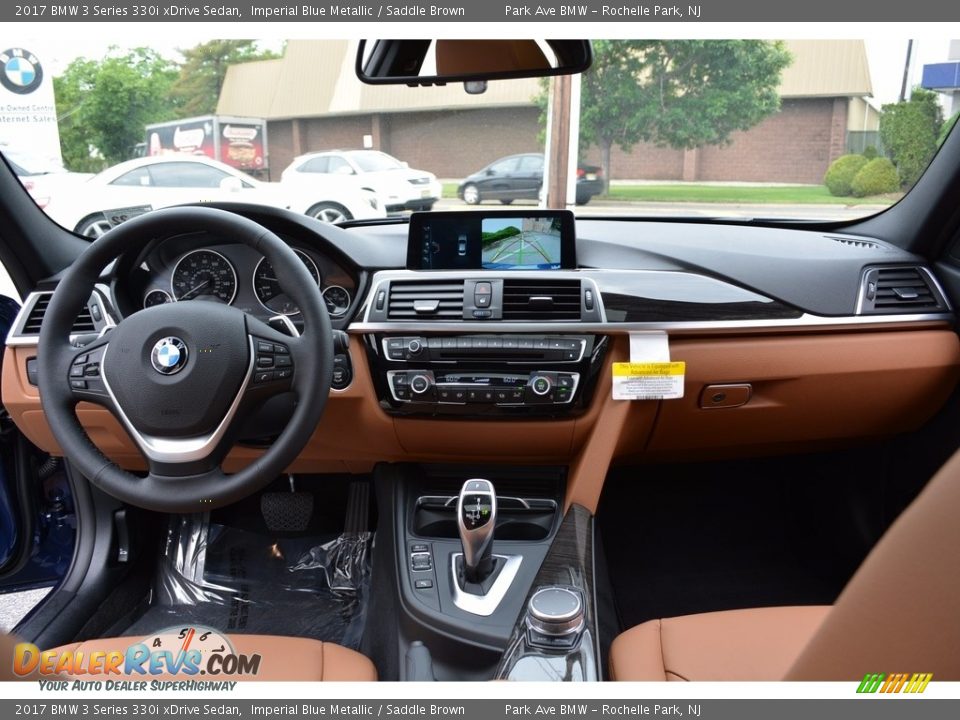 2017 BMW 3 Series 330i xDrive Sedan Imperial Blue Metallic / Saddle Brown Photo #15