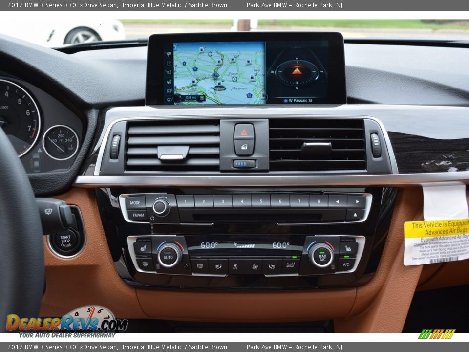 2017 BMW 3 Series 330i xDrive Sedan Imperial Blue Metallic / Saddle Brown Photo #16