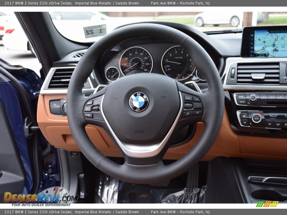 2017 BMW 3 Series 330i xDrive Sedan Imperial Blue Metallic / Saddle Brown Photo #18
