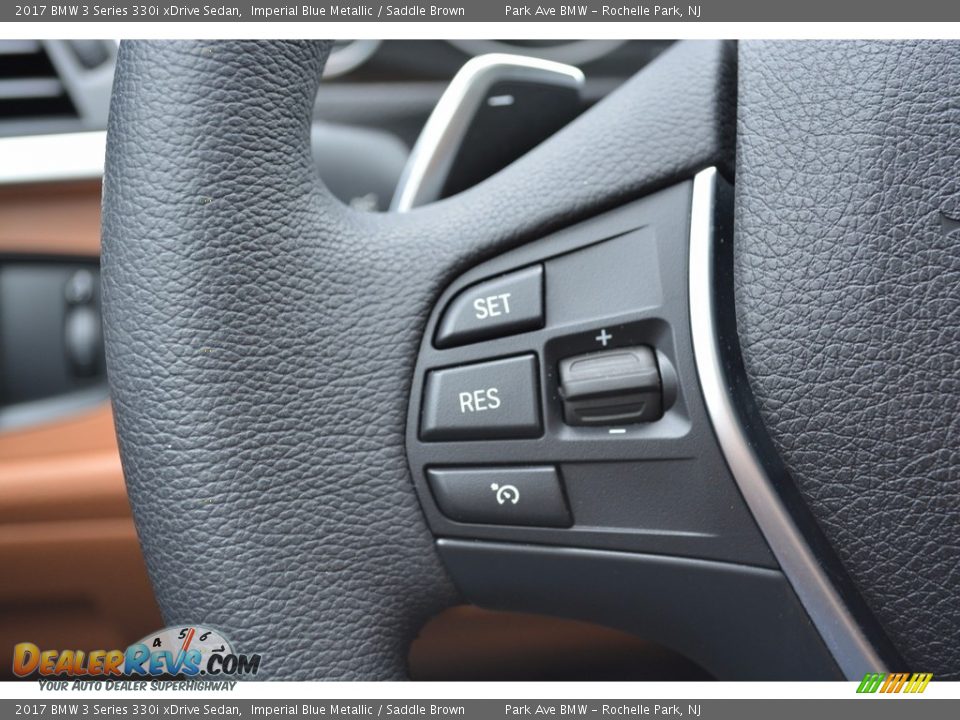 2017 BMW 3 Series 330i xDrive Sedan Imperial Blue Metallic / Saddle Brown Photo #19