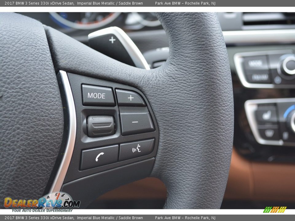 2017 BMW 3 Series 330i xDrive Sedan Imperial Blue Metallic / Saddle Brown Photo #20