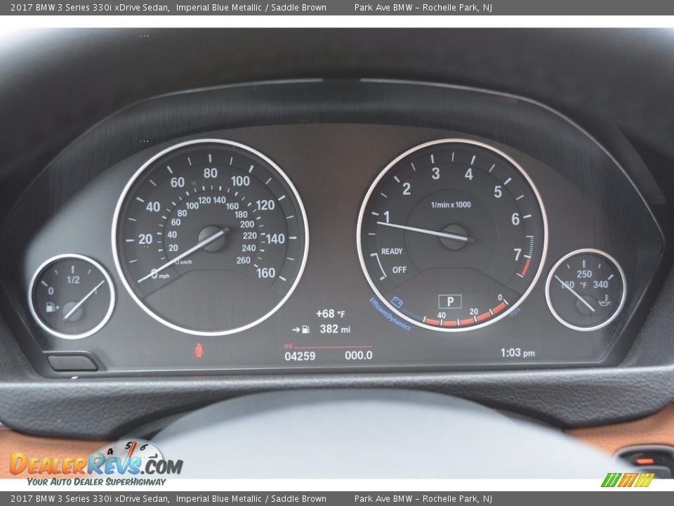 2017 BMW 3 Series 330i xDrive Sedan Imperial Blue Metallic / Saddle Brown Photo #21