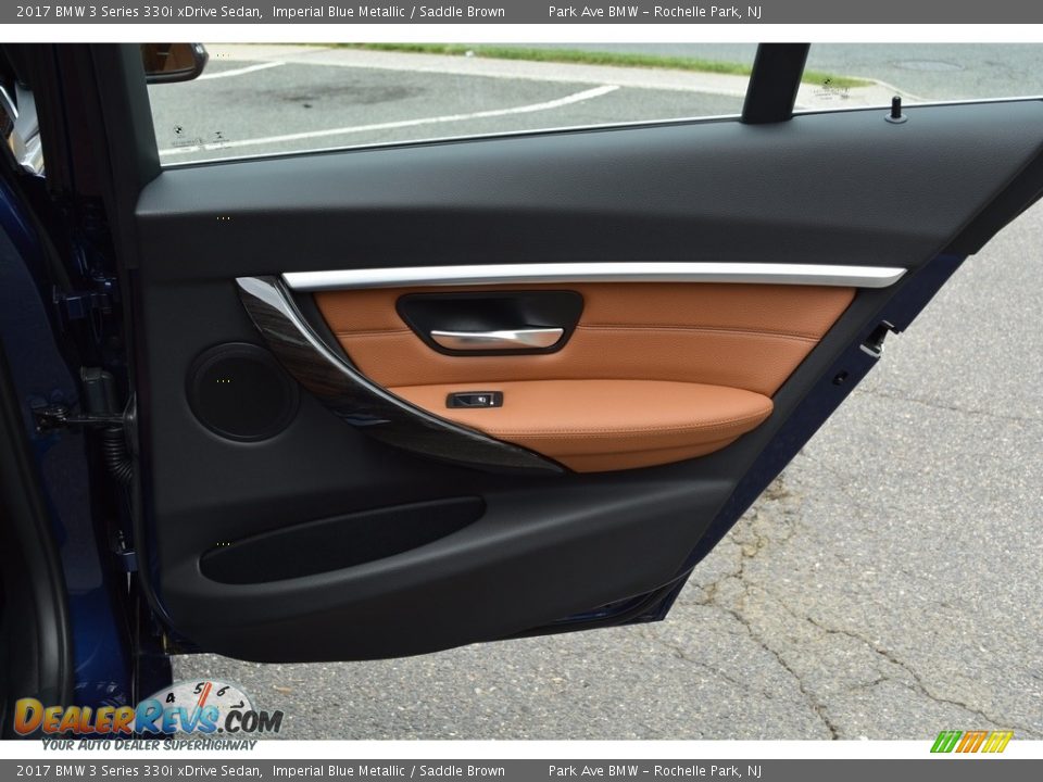 2017 BMW 3 Series 330i xDrive Sedan Imperial Blue Metallic / Saddle Brown Photo #24