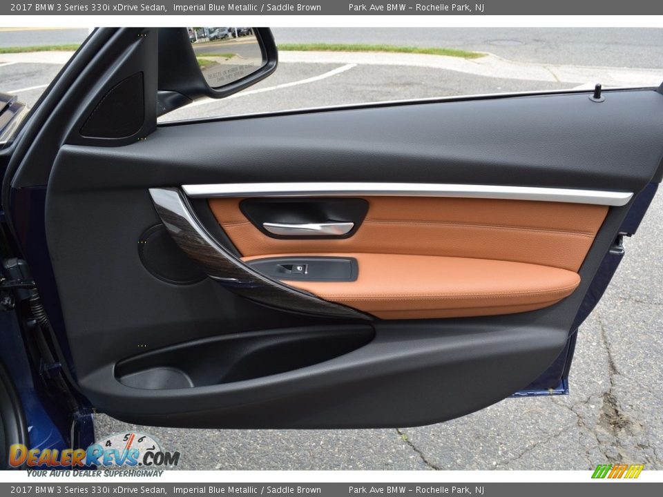2017 BMW 3 Series 330i xDrive Sedan Imperial Blue Metallic / Saddle Brown Photo #26