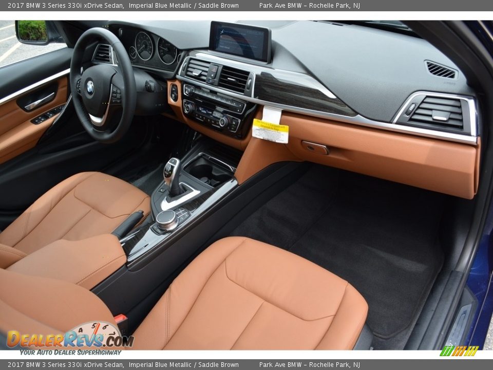 2017 BMW 3 Series 330i xDrive Sedan Imperial Blue Metallic / Saddle Brown Photo #27