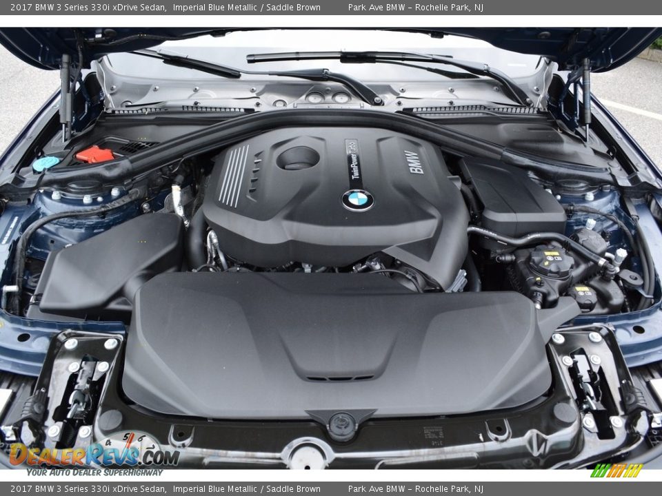 2017 BMW 3 Series 330i xDrive Sedan Imperial Blue Metallic / Saddle Brown Photo #30