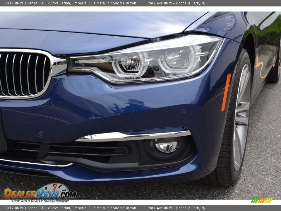 2017 BMW 3 Series 330i xDrive Sedan Imperial Blue Metallic / Saddle Brown Photo #31